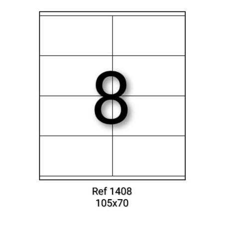 ETIQUETTE ADHESIVE A4 - PAQUET DE 100 RIBAT 1408 - 1
