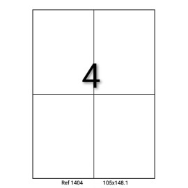 ETIQUETTE ADHESIVE A4 - PAQUET DE 100 FEUILLES - RIBAT - 1