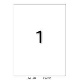 ETIQUETTE ADHESIVE A4 - PAQUET DE 100 FEUILLES - RIBAT - 1