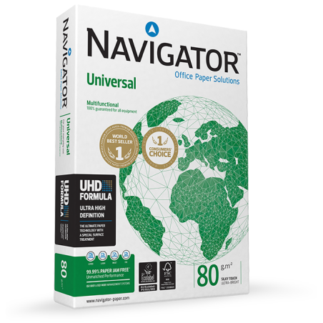 RAME PAPIER A3 EXTRA BLANC NAVIGATOR - 80G - 1