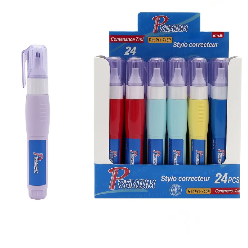 PAQUET DE 24 CORRECTEUR STYLO 7ML PREMIUM
