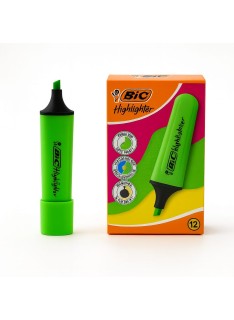 SURLIGNEUR BIC HL FLAT VERT FLUO - PACK DE 12 - 1