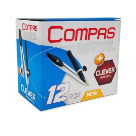 Compas A Crayon CLEVER - Paquet de 12 - Ref 005A - 2