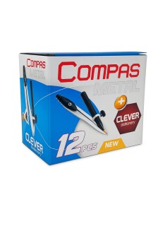 Compas A Crayon CLEVER - Paquet de 12 - Ref 005A - 2