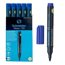 Marqueur Permanent SCHNEIDER Maxx 130 Bleu - Paquet De 10 - Ref 113003 - 1