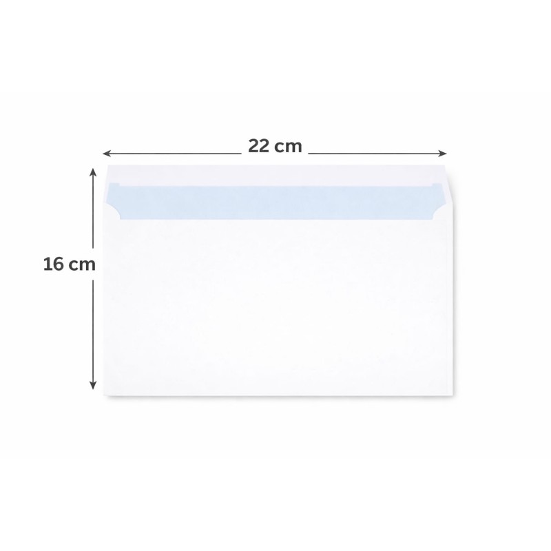 PAQUET DE 50 ENVELOPPE BLANCHE 16 X 22CM - 1