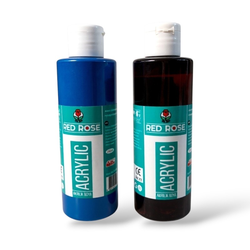 GOUACHE ACRYLIQUE DE 250ML RED ROSE - 2